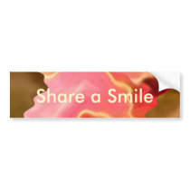 Pink Praise -  Rose Petal Art bumper stickers