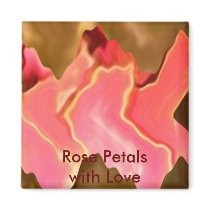 Pink Praise -  Rose Petal Art magnets