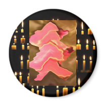 Pink Praise -  Rose Petal Art magnets