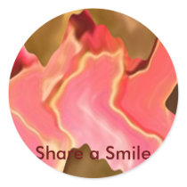 Pink Praise -  Rose Petal Art stickers