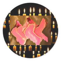 Pink Praise -  Rose Petal Art stickers
