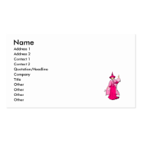 Pink Pretty Witch Business Cards