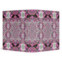 Pink Primrose Fractal Binder