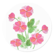 Pink Primrose Sticker