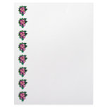 Pink Primroses Seen From Above Personalized Letterhead