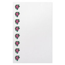 Pink Primroses Seen From Above Stationery