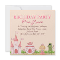 Pink Princess Birthday Invitation zazzle_invitation