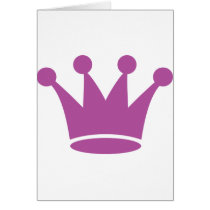 pink princess crown cards
