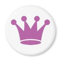 pink princess crown magnets by TomaniacLines pink princess crown magnets