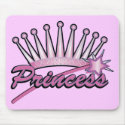 Pink Princess Crown mousepads by clotheshound Pink Princess Crown mousepads