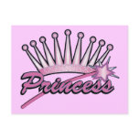 Pink Princess Crown postcards