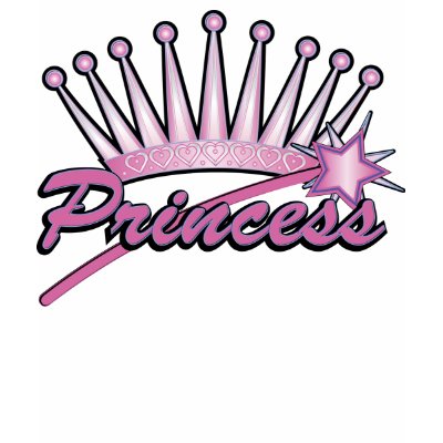 Pink Princess Crown T-shirt by clotheshound