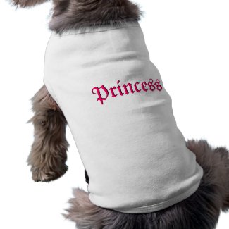 Pink Princess Customizable Dog Tee Shirt petshirt