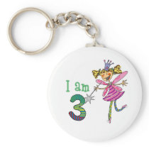 Pink princess fairy (age 3) key chain