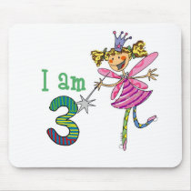 Pink princess fairy (age 3) mouse mats