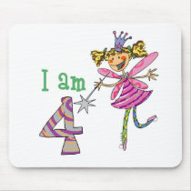 Pink princess fairy (age 4) mouse pad