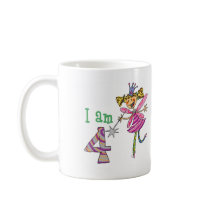 Pink princess fairy (age 4) mugs