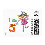 Pink princess fairy postage