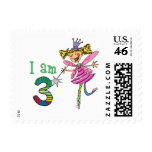 Pink princess fairy postage