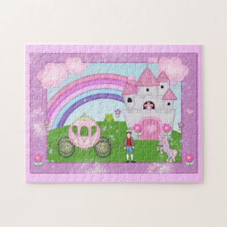 Pink Princess Fairy Tale Puzzle puzzle
