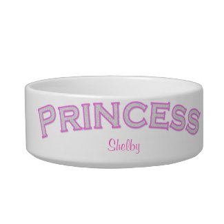 Pink Princess Pet Bowl petbowl