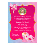 Pink Princess Pony Birthday invitations