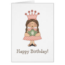 Pink Princess · Princess & Frog Greeting Card
