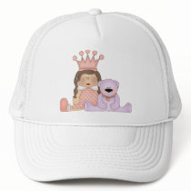 Pink Princess · Princess & Teddy Trucker Hat