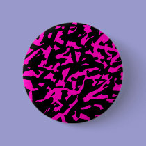 Pink Print Button by MidnightAkita Pink Print Button
