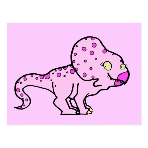 Pink Protoceratops Post Card