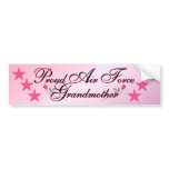 Pink & Proud Air Force Grandmother Bumper Sticker