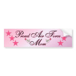 Pink & Proud Air Force Mom Bumper Sticker