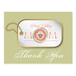 Pink Proud Army Mom Post Card