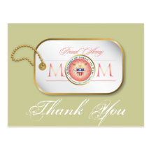 Pink Proud Army Mom Post Card