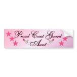 Pink & Proud Coast Guard Aunt Bumper Sticker