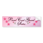Pink & Proud Coast Guard Sister Bumper Stickers