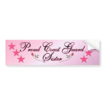 Pink & Proud Coast Guard Sister Bumper Stickers