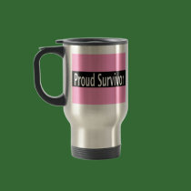 Pink Proud Survivor Merchandise mugs