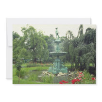Pink Public gardens flowers Invite