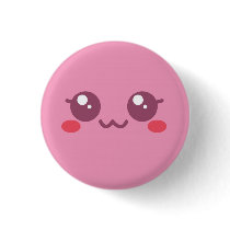 Pink Puff Face Button Vers 2