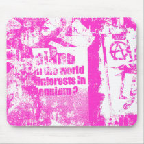 Pink Punk Collage mousepads