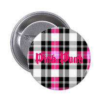 Pink Punk - Pink Plaid Button buttons