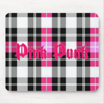 Pink Punk - Pink Plaid Mousepad