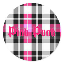 Pink Punk - Pink Plaid Sticker