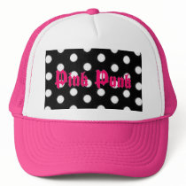 Pink Punk Polka Dot Hat/Cap by Diva380 Pink Punk Polka Dot Hat/Cap