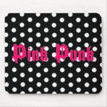 Pink Punk Polka Dot Mousepad mousepads