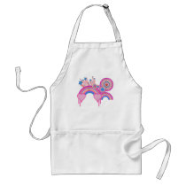 Pink Punk Rainbow Stars and Spirals aprons by doonidesigns Pink Punk Rainbow Stars and Spirals aprons