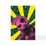 Pink Punk Rock Card