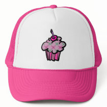 pink punk skull crossbones cupcake hats