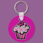 pink punk skull crossbones cupcake
